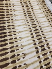 2 Yards Tie Dye Stretchy Fabric Brown Cream Striped David Textiles clothing fab