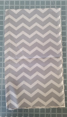 Gray Two Toned Chevron Zig Zag Cotton Fabric By The Yard