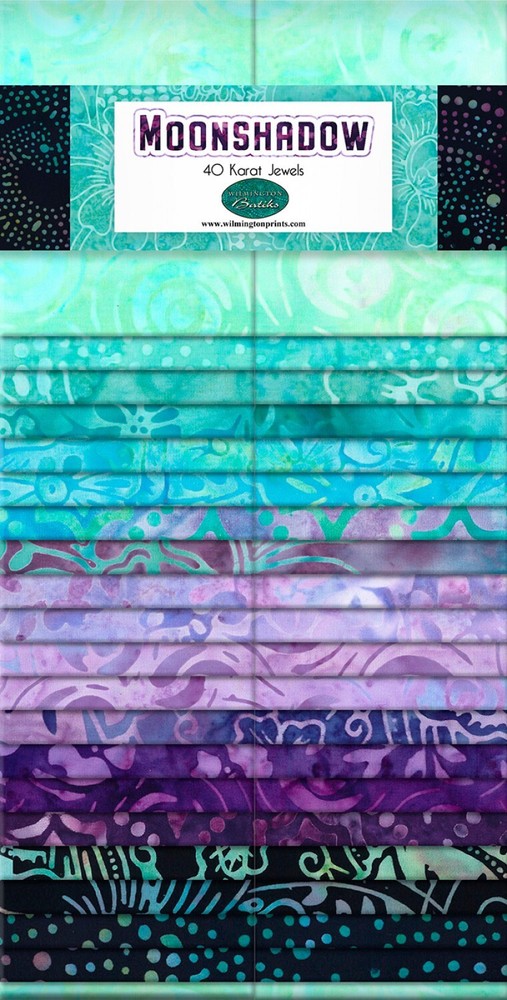 Wilmington Prints 2-1/2″ Strips Moonshadow 40pcs Batik Quilt Fabric Q841-116-841