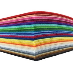 16PCS 8 x 12 inches (20 x 30cm) Assorted Color Felt Fabric Sheets Patchwork S…