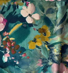 Clarke & Clarke Rugosa King Fisher Designer Fabric Remnant 24″x34″