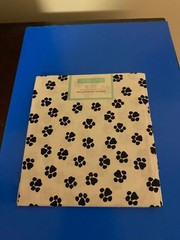 BRAND NEW CREATE IT 100% COTTON PAW PRINT PRECUT SEWING AND CRAFT FABRIC 18″X21