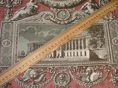 Marvic Textiles Curtain Fabric Les Vues De Paris Mulberry Upholstery Cushion