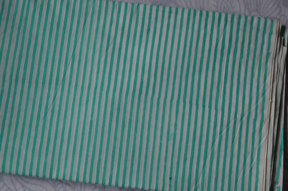 Hand Block Fabric 100%Cotton 1 Yard NO TARRIF CHARGES 100%✅ ZK_139
