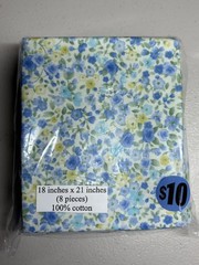 8 pieces of 18 x 21-inch fabric
