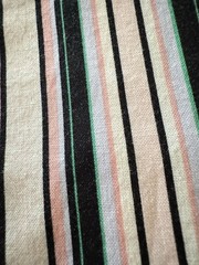 Blank Quilting Stripe 100% Cotton Fabric Pink Black Green 1 Yard x 42” Wide