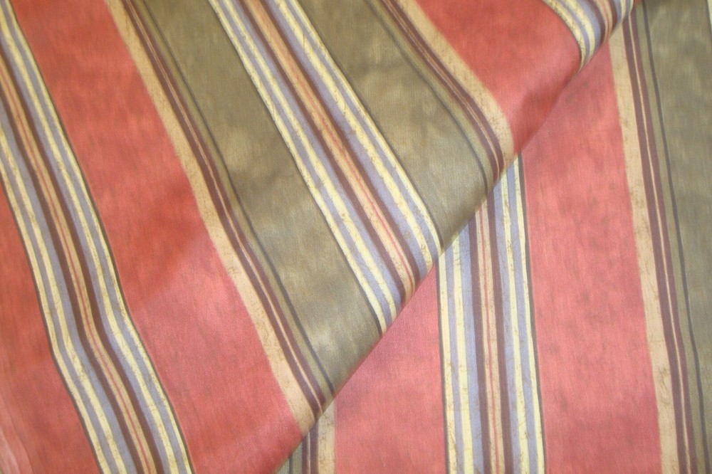 5.66 yds Cotton blend Fabric wide stripe Brick Red Quilt Craft 46″w x 204″ BTP