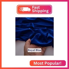 Q&J Fabric Co. Stretch Velvet Fabric by The Yard, 60 Inch Wide x 5 Yards Soft Lu