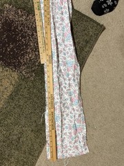 Precious Moments Florals Cotton Blend Fabric 35”X 1 3/4 Yd 36”x 25” & 8”x1.5 Yds