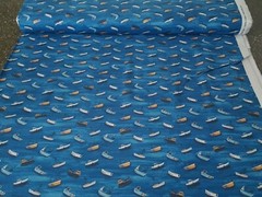 Sailors Rest BTY World Art Group P&B Textiles Ocean Fishing Village Boat