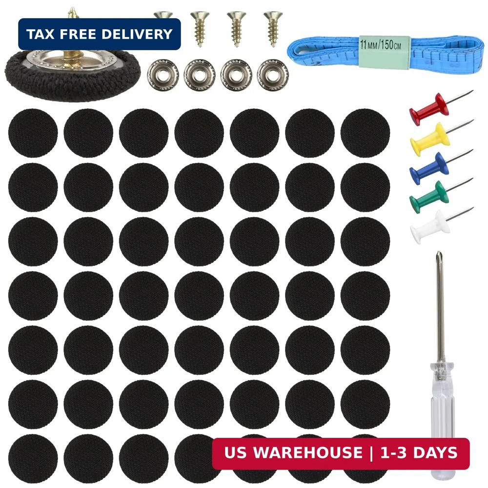 50 Set Car Roof Headliner Repair Kit, Car Ceiling Fabric Repair Kit, 202 Pcs Aut