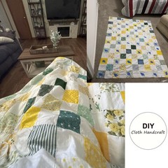 42 PCS 5×5 Inch PreCut Cotton Fabric Charm Square Quilting Sewing Yellow