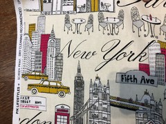 PK Lifestyles City Scape Fiesta Paris London New York Cotton Fabric By the Yard