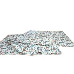 Vintage Childrens Fabric Material Kids on Bikes Heavy 4 yards Total 36″ Wide