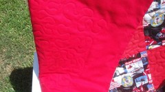 U.S. Coast Guard Handmade Quilt-Framed in Gold-40″ x 60″-Warm & Natural Batting