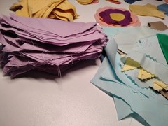 Solid Color Scrap Fabric Small Pieces + Strips Quilting Applique – 1 1/2 Pounds
