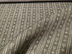 1.75YD PARKER & JULES Birdlip Hunter Colorway 100% Oyster Linen Fabric Belgium