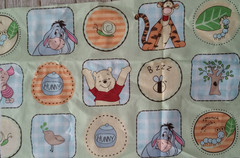 Disney pooh piglet fun fabric 13 x 9 inch 1pc new