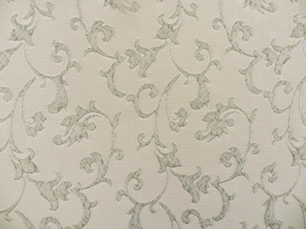 Moonlight Scroll, an allover textured decorator material on linen/rayon blend
