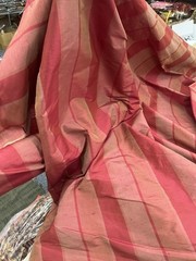 Dupioni Stripes 100% Silk Fabric 54″ Wide, By Yard (509)Sold By The Yard