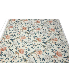 COVINGTON ALBA ROSE WINTER BIRD FLORAL MULTIPURPOSE LINEN FABRIC BY YARD 54″W