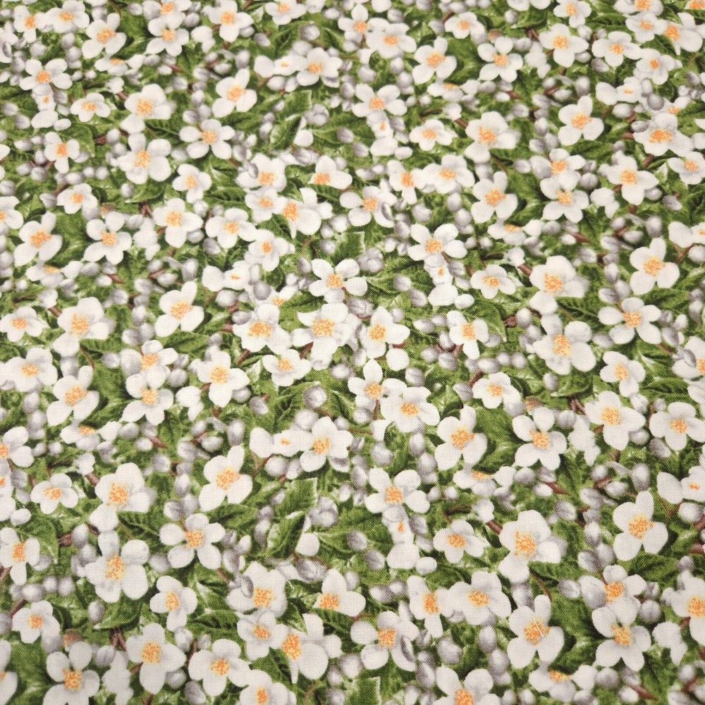 Song Bird Serenade BTY James Meger Quilting Treasures Floral Leaves