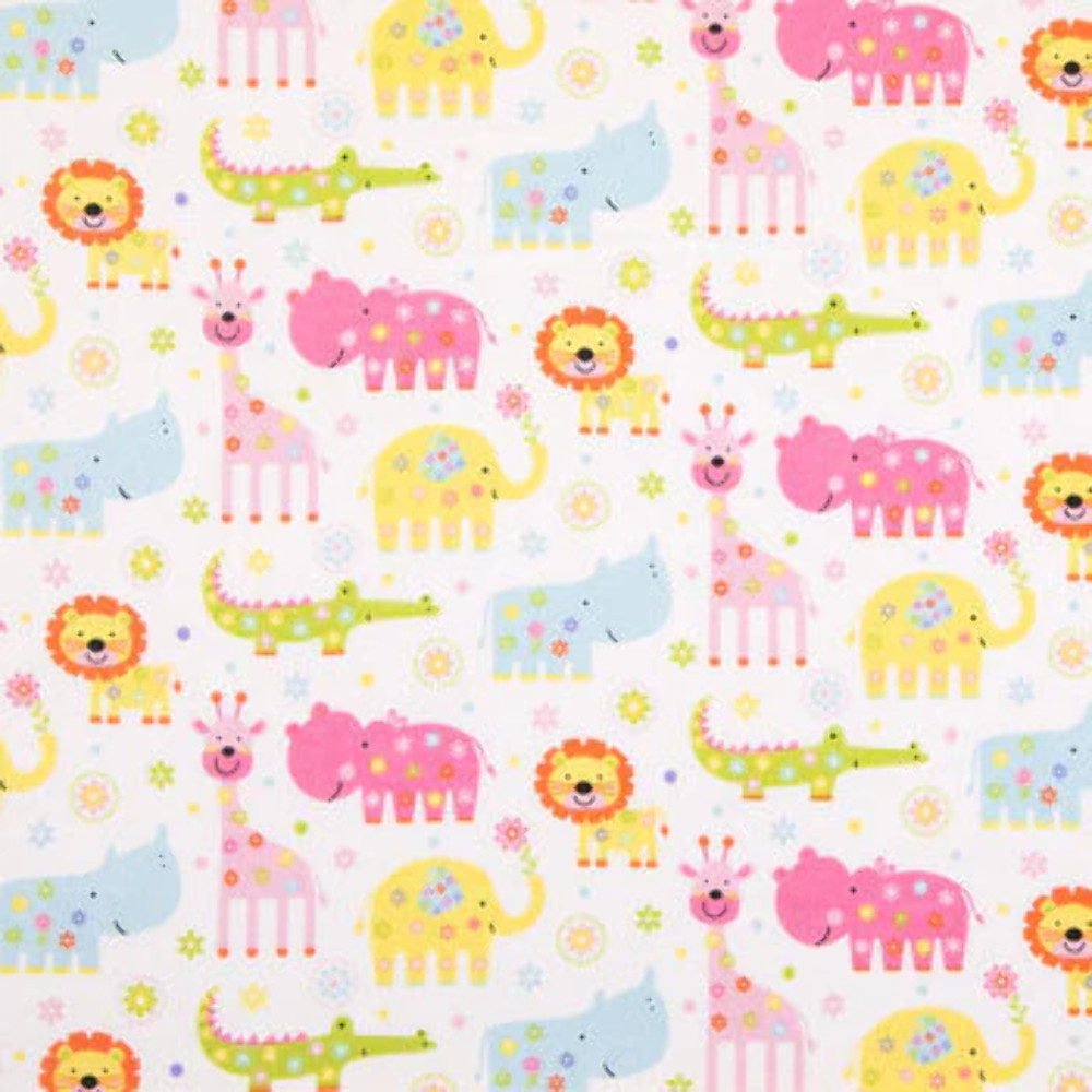 Northern Lights Fair Isle Red Flannel Fabric