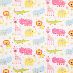 Northern Lights Fair Isle Red Flannel Fabric