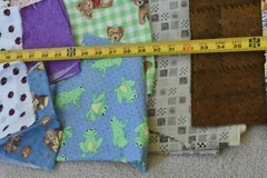 Lot, Novelty Prints Cotton Pieces & Scraps, 3 Pounds & 3 Oz, S136