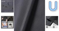 1 Yard x 57 Inch Dark Grey Ripstop Nylon – Lightweight, Water Resistant Fabric