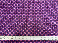 VINTAGE Abstract Purple Squares, S.S.I. – 3. 12 YDS x 44”