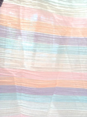 Pastel Rainbow Crepe Crinkled Gauze Light Fabric 53″ Wide BTY Sold By The Yard
