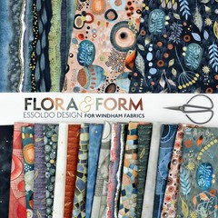 Texture in Lapis Metallic | Flora & Form | Windham