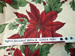 Hoffman International Fabrics Screen Print Christmas 3 2/3 Yd 45″ New