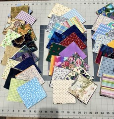 156 Pieces4” X 4” Pre Cut 100% Cotton Fabric Squares