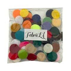 FabricLA Craft Felt Circles Mixed Colors | Perfect for DIY Projects & Decoration