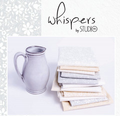 Whispers Mates 9920 14 White on Ecru Swirls Moda