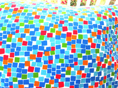 Outdoor Patio Fabric Colorful Confetti Multi Mosaic Tile by Maco 3 Yards Piece