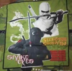 G.I.Joe storm shadow fun fabric pillow panels
