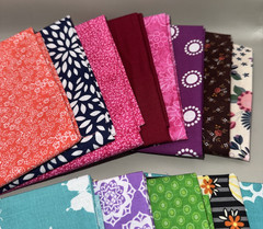 13 Fat Quarters Fabric 100% Cotton Multi Colors and Patterns 18″x21″/22″