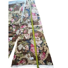 Ralph Lauren Floral Fabric Brown Pink Cream 2 Pc Heatherberry Sage linen Retired