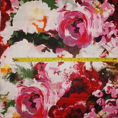 (1 yard 33″) Modern Large Flowers Nice Quality Cotton Fabric Jo Ann Fabrics