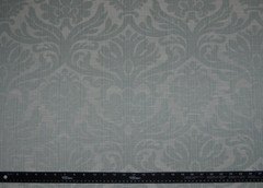 30 YARD PIECE /ROBIN EGG BLUE / 100% COTTON , HEAVY, WOVEN DAMASK /VTG BRAEMORE