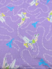 Disney Tinker Bell Fabric Purple Classic Almost 3 Yards 102″X44″