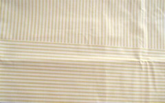 1 yd x 42″ Cotton Fabric Golden Yellow & White Stripes Pillowcase Fabric