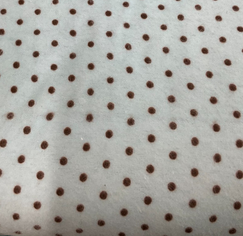 CAMELOT FABRICS – FLANNEL #21179911B-04 BROWN ON BLUE, 42″ W- BY THE YARD