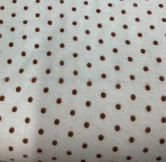 CAMELOT FABRICS – FLANNEL #21179911B-04 BROWN ON BLUE, 42″ W- BY THE YARD
