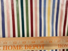5th Ave. Afternoon Striped Decorating Fabric 100% Cotton By-The-Yard Qty Disc