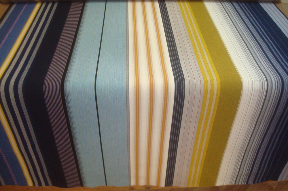 1 of 3 yds Knoll Fabric Stripe It Rugby In/Outdoor Epingle Upholstery 54″w BTY