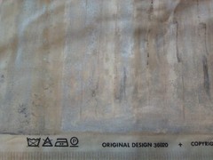TexoPrint Vtg Home Fabric Abstract Shades in Beige Gold Silver 20″ W Netherlands